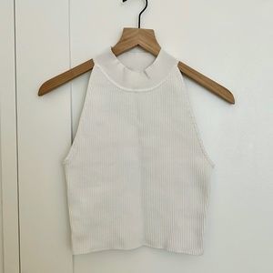 Babaton // Sculpt Knit Mockneck Halter Top